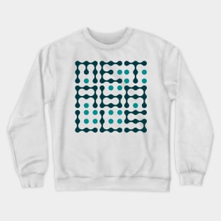 Metaballs Typography (Teal) Crewneck Sweatshirt